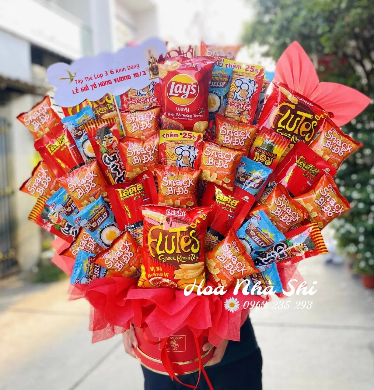 Bó Hoa Bánh Kẹo - 089 — chi tiết thiết kế