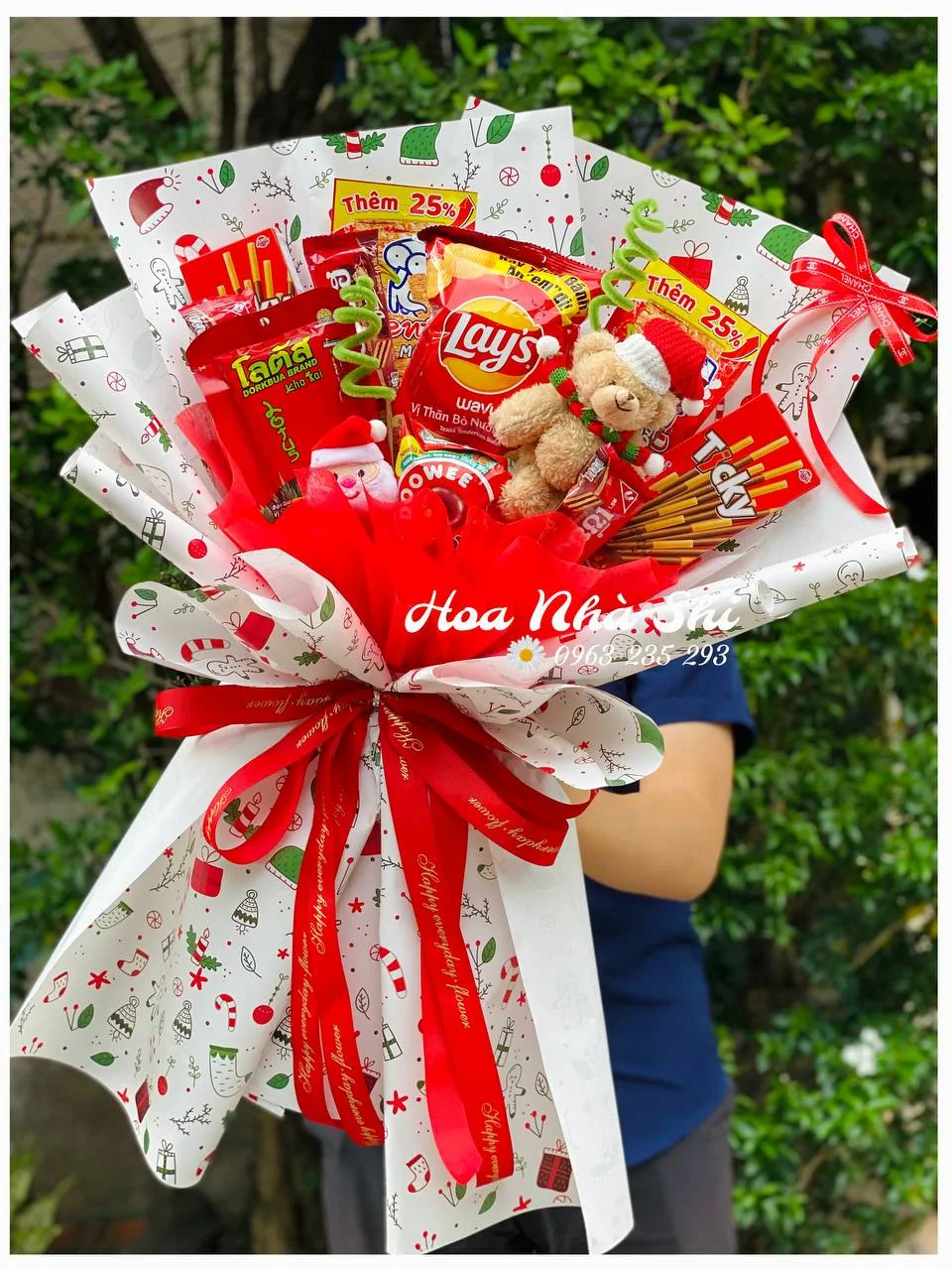 Bó Hoa Bánh Kẹo Giáng Sinh - 055