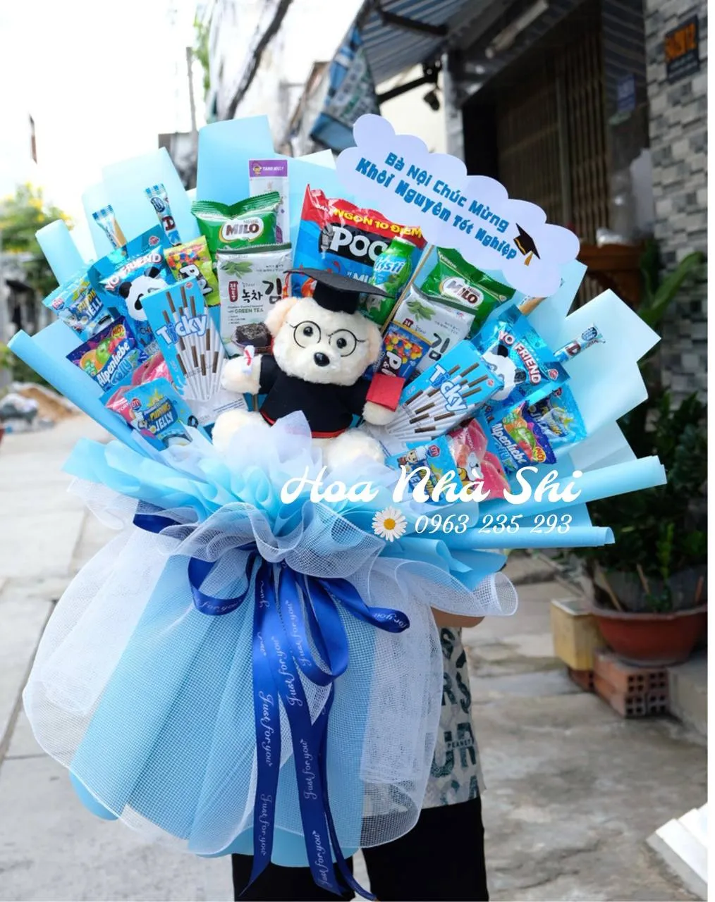Bó Hoa Bánh Kẹo Tốt Nghiệp - 101 — chi tiết thiết kế