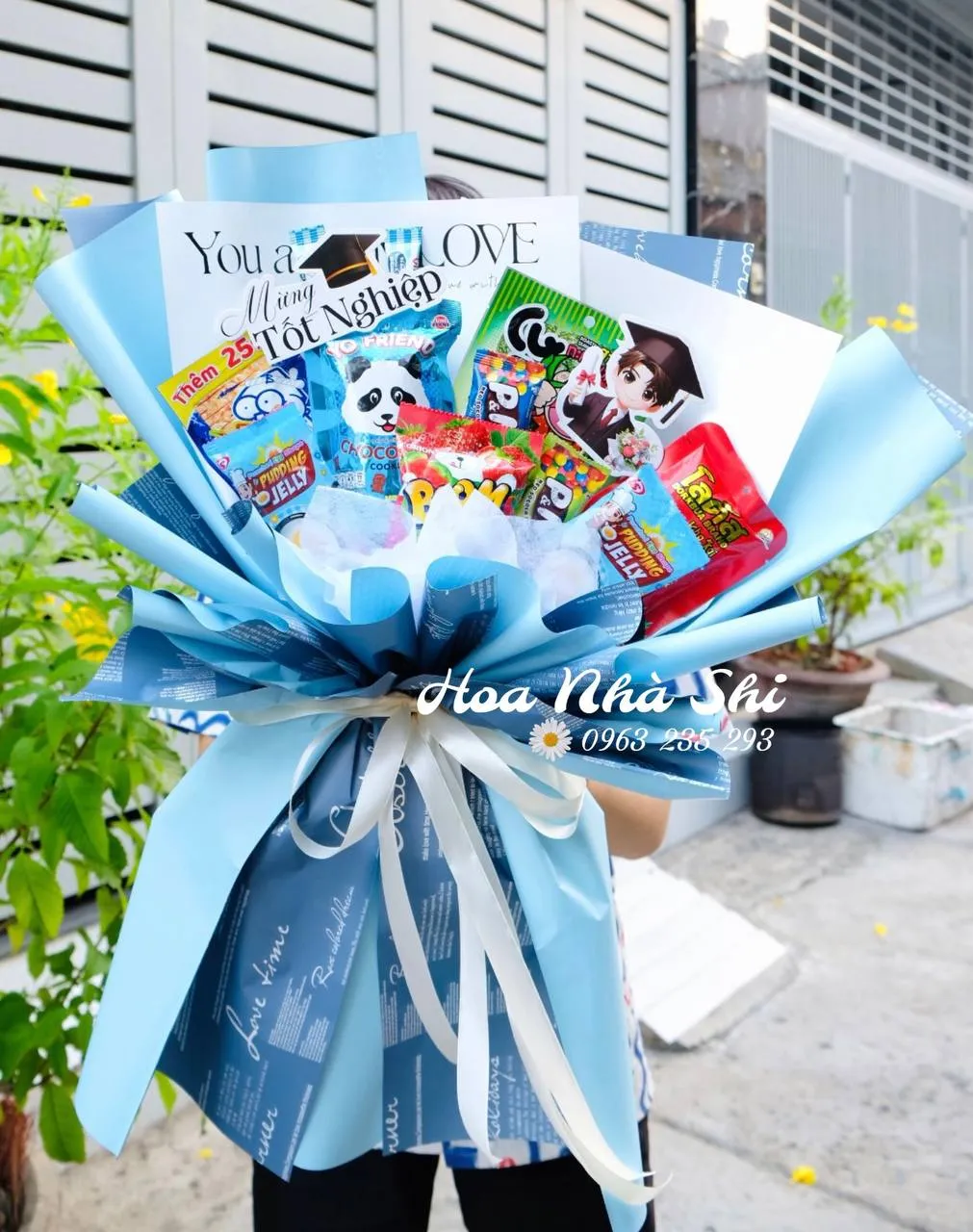 Bó Hoa Bánh Kẹo Tốt Nghiệp - 119 — chi tiết thiết kế