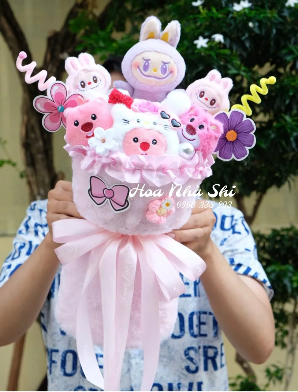 Bó Hoa Gấu Bông - 110 — chi tiết thiết kế