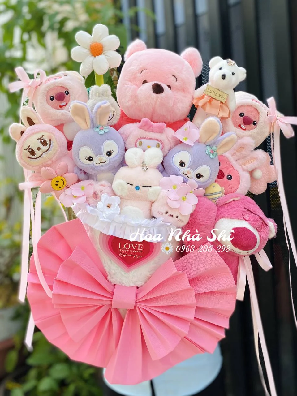 Bó Hoa Gấu Bông Mix - 013