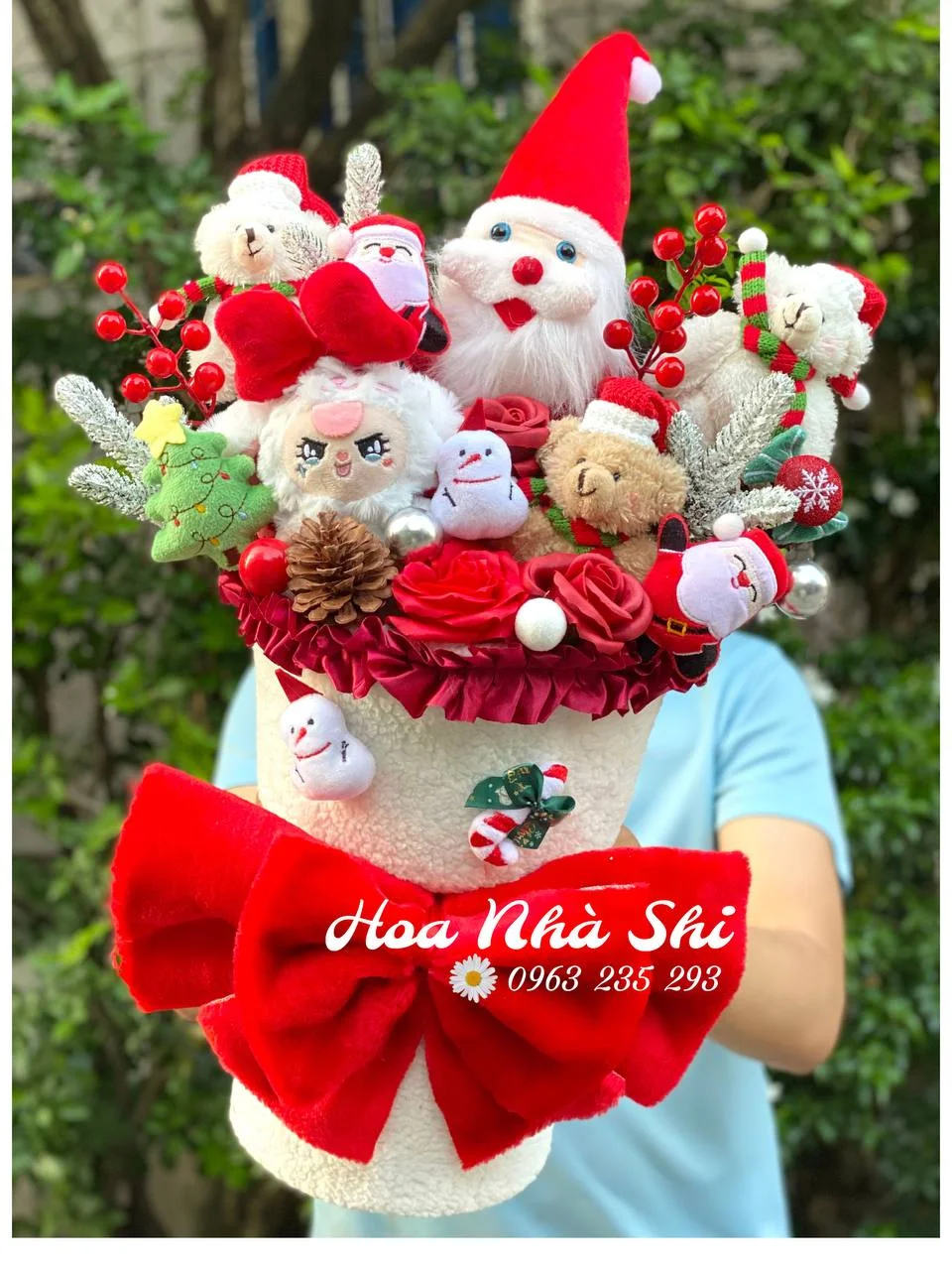 Bó Hoa Gấu Bông Noel - 016 — ảnh minh họa