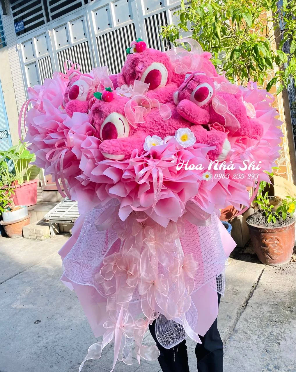 Bó Hoa Gấu Bông To - 015 — ảnh minh họa