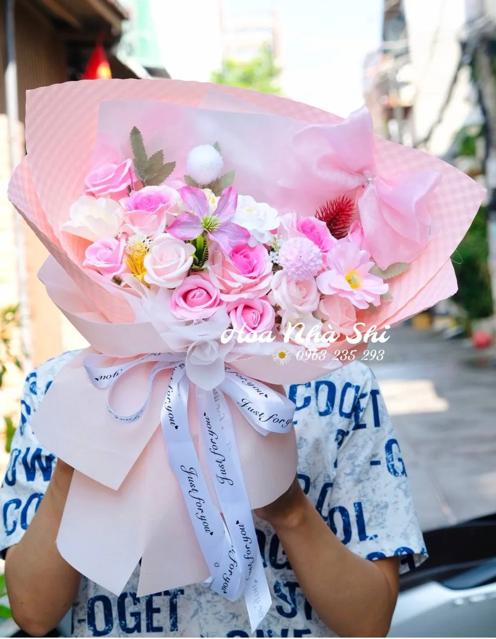 Bó Hoa Sáp Thơm - 093 — chi tiết thiết kế